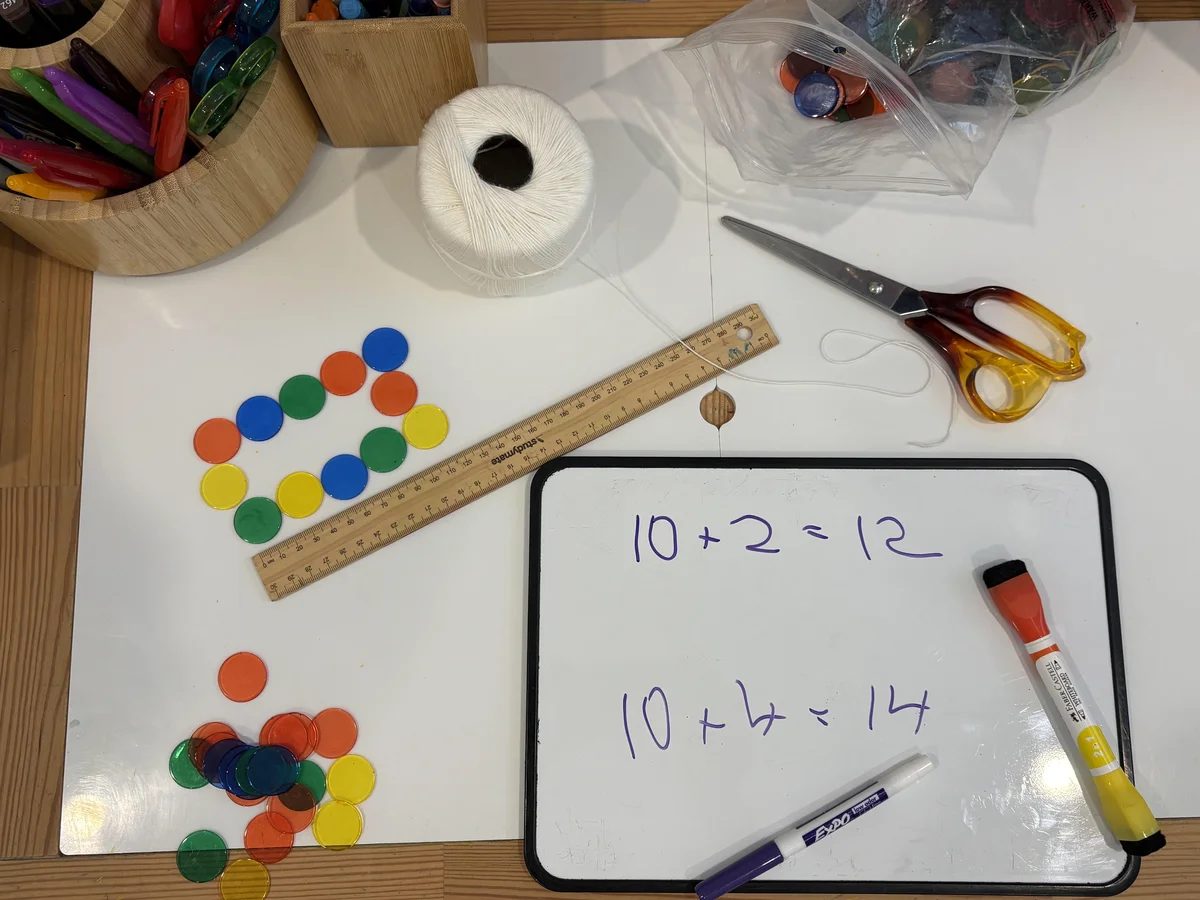 Art and creative materials used in educational therapy